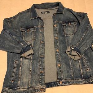 Denim jacket with oversized fit